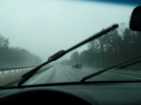 V hustom dáždiku na poľských diaľniciach