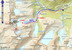 Mapa so zákresom skialpinistickej túry Mandalen (Skare) - Manvatnet - Kvasstinden - Sandfjellet - Kvassetindvatnet - Mandalen