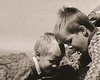 Leto 1990: so šutrom v ruke niekde v Nízkych Tatrách (vľavo brácho Rasťo)