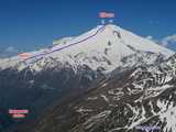 Elbrus - normálka z juhu