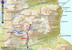 Mapa so zákresom skialpinistickej túry Standaldalen (parkovisko pod Standalhytta, cca 370 m.n.m.) - Kvanndalen - Kvandalsskardet - Stretet - Kolastinden (1432 m) - Kvanndalen - Nordre Saetretinden (1365 m) - Kvanndalen - Standaldalen