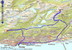 Mapka so zákresom bajkovacej túry Molde - Kviltorp - Tusten (resp. Tussen, 673 m) - Hindalen - Overlandsvatnet - Varden - Molde