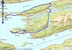 Mapka so zákresom bajkovacej túry Nesjestranda - Vevarneset - Sornesje - Nesjestranda - Vikdalen - Bergviksetra - Solemdalen - Talset - Gronneset - Bolsoya