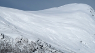 Aj dnes vidieť takmer na každom svahu strmšom ako 30° väčšie či menšie doskové lavíny